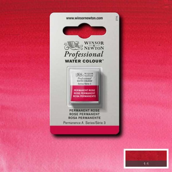 Winsor & Newton Prof. Akvarellfärg 1/2-kopp - Permanent Rose 502