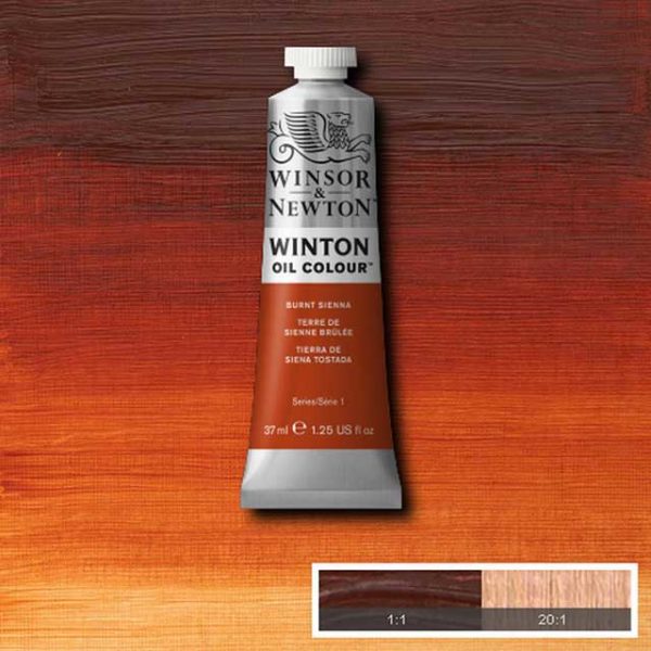 Winton Oljefärg 37ml - Burnt sienna 074