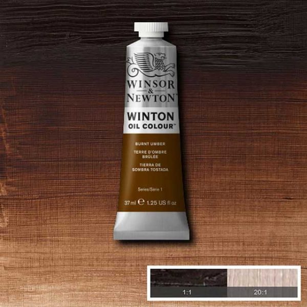 Winton Oljefärg 37ml - Burnt umber  076