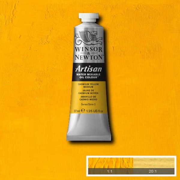 Oljefärg (vattenlöslig) Artisan 37ml - Cadmium yellow medium 116