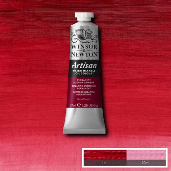 Oljefärg (vattenlöslig) Artisan 37ml - Permanent alizarin crimson 468