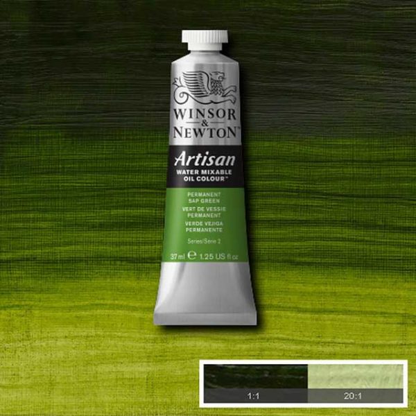 Oljefärg (vattenlöslig) Artisan 37ml - Permanent sap green 503