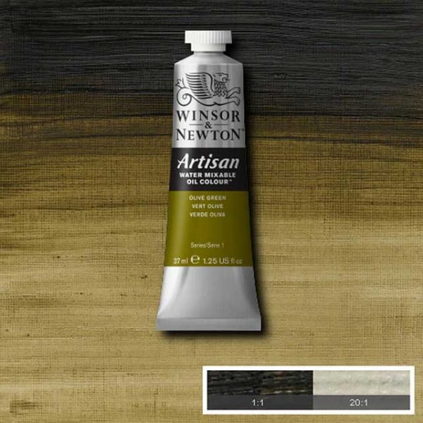 Oljefärg (vattenlöslig) Artisan 37ml - Olive green 447