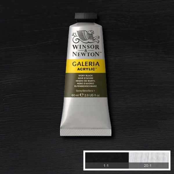 Winsor & Newton Galeria 60ml - Ivory black 331