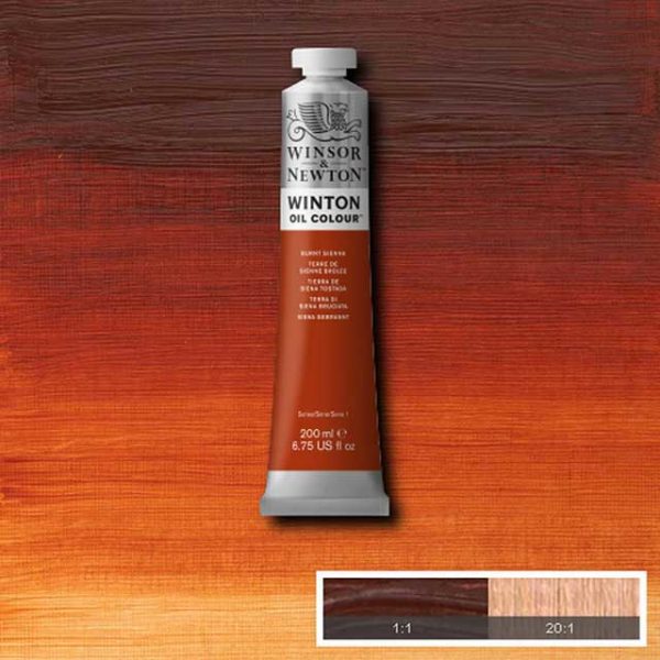 Winton Oljefärg 200ml - Burnt sienna  074