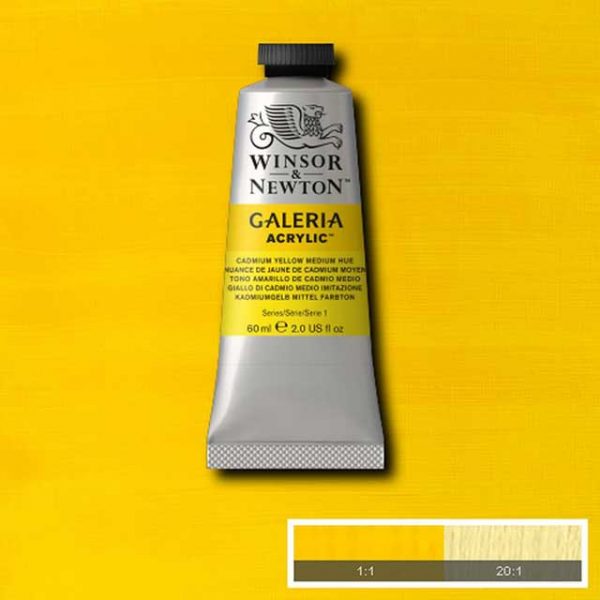 Winsor & Newton Galeria 60ml - Cadmium yellow medium hue 120