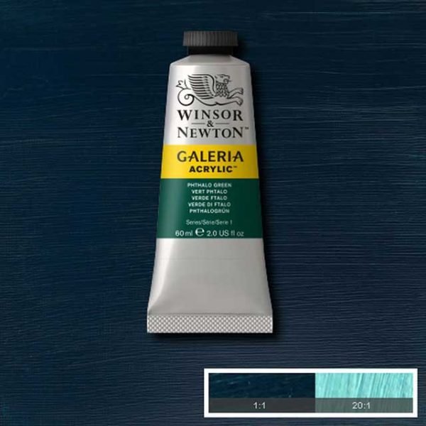 Winsor & Newton Galeria 60ml - Phthalo green 522