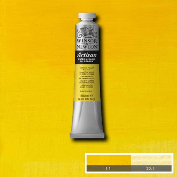 Oljefärg (vattenlöslig) Artisan 200ml - Cadmium yellow pale hue 119
