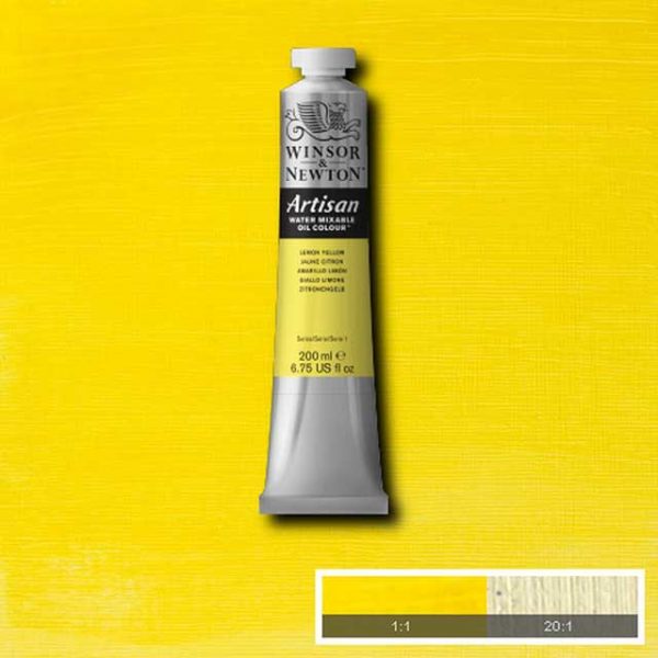 Oljefärg (vattenlöslig) Artisan 200ml - Lemon yellow 346