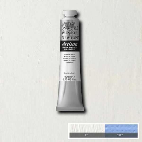 Oljefärg (vattenlöslig) Artisan 200ml - Titanium white 644