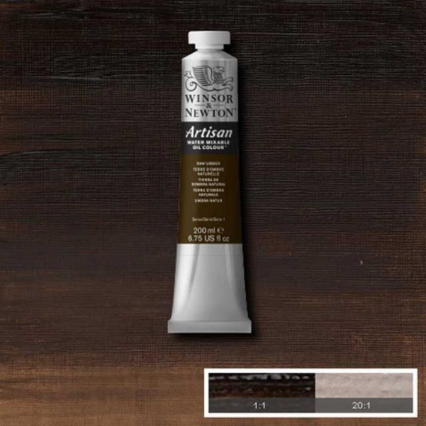 Oljefärg (vattenlöslig) Artisan 200ml - Raw umber 554