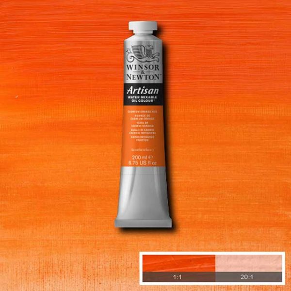 Oljefärg (vattenlöslig) Artisan 200ml - Cadmium orange hue 090