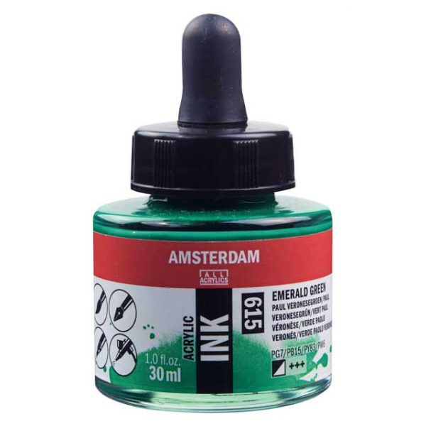 Amsterdam Akryl Ink - 615 Emerald Green