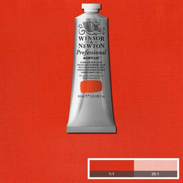 Winsor & Newton Prof. 60ml - Cadmium Red Light 100