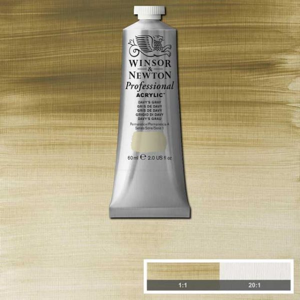 Winsor & Newton Prof. 60ml - Davy’s Grey 217