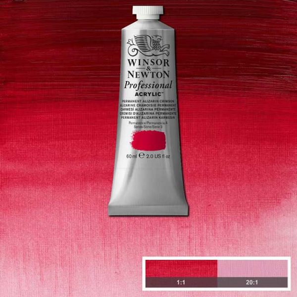 Winsor & Newton Prof. 60ml - Permanent Alizarin Crimson 466