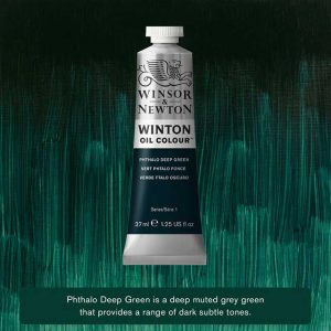 Winton Oljefärg 37ml - Phthalo Deep Green 048