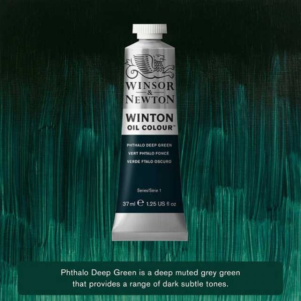 Winton Oljefärg 37ml - Phthalo Deep Green 048