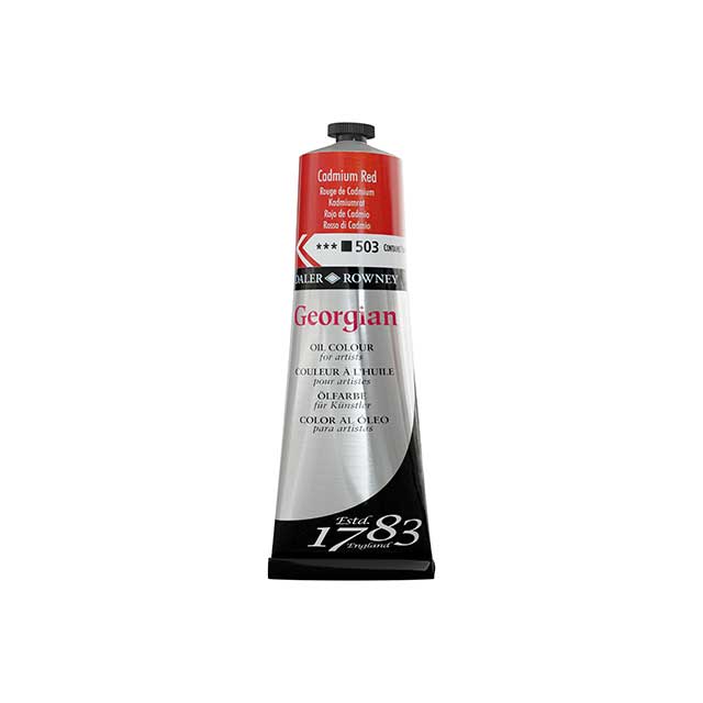 Georgian Colore A Olio Solubile In Acqua, Tubetto 37 Ml – Cadmium Red Hue (503) | Pittura Ad Olio Senza Solventi, Alta Resistenza