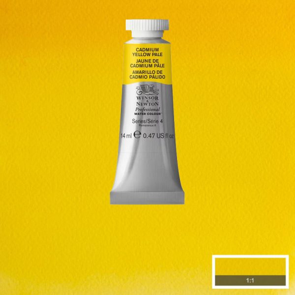 WINSOR & NEWTON PROF. AKVARELLFÄRG 14ml – Cadmium yellow pale 118 S4