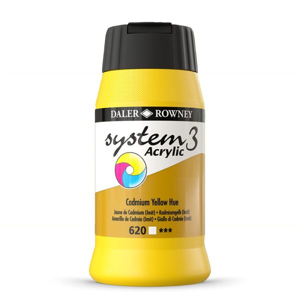 System3 Acrylic 500ml - 620 Cadmium Yellow Hue