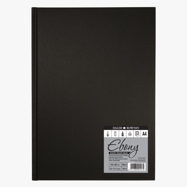 Ebony 54 Sheets 160G Sketchbook Portrait A4 Hardback