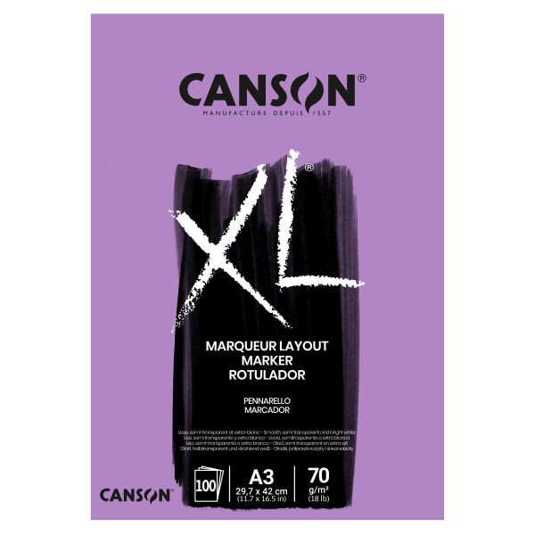 Canson XL Pad - Marker VS A3 70G 100 SH