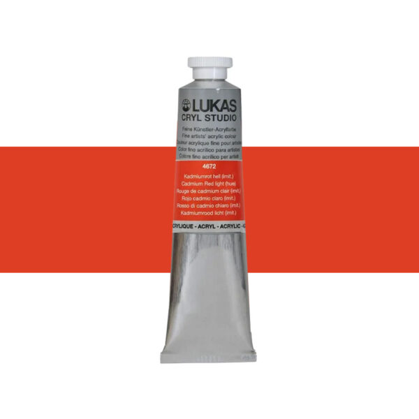 Akrylfärg Lukas Cryl Studio 75 ml - Cadmium Red light 4672