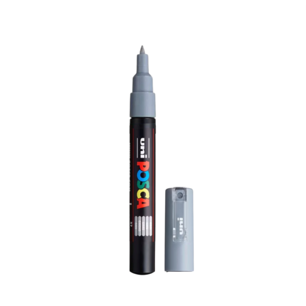 UNI POSCA MARKER PC-1MC - 95 grey - Bild 2