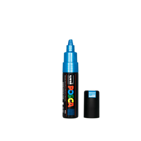 UNI POSCA MARKER PC-8K - 880 metallic blue - Bild 2