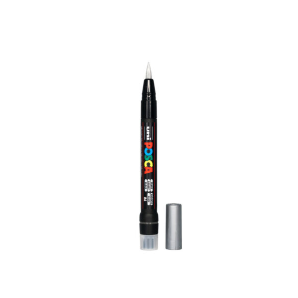 UNI POSCA BRUSH M. PCF350 - 805 silver - Bild 2